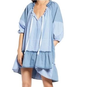 Free People Keegan Tunic Dress in Indigo